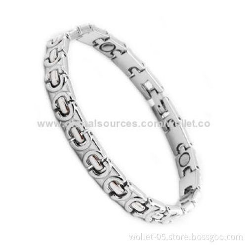 Hot Selling Design 316L Stainless Steel Metal Bracelet with Magnetic